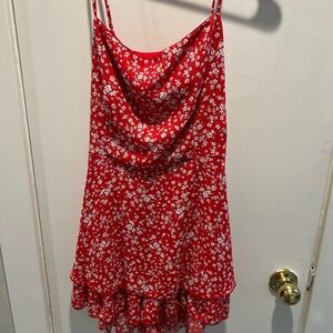 Windsor red and white romper with dress